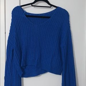 Wild fable cropped long sleeve sweater